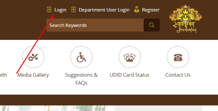 login button of PWD