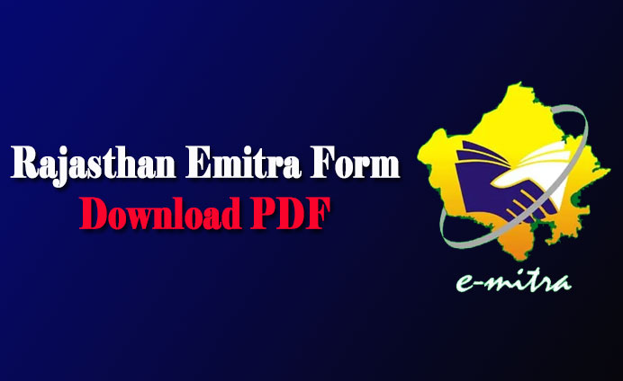 Rajasthan Emitra Form Download PDF